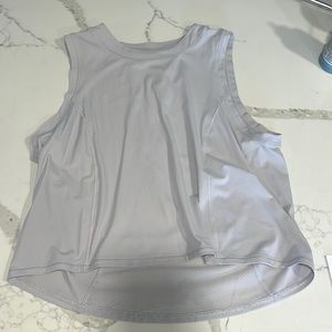 Lululemon purple crop tank top size 8
